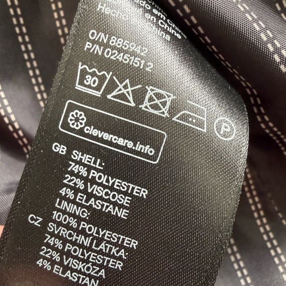 H&M Elegant Black Women's single button pocketed Blazer size S - Picture 4 of 5